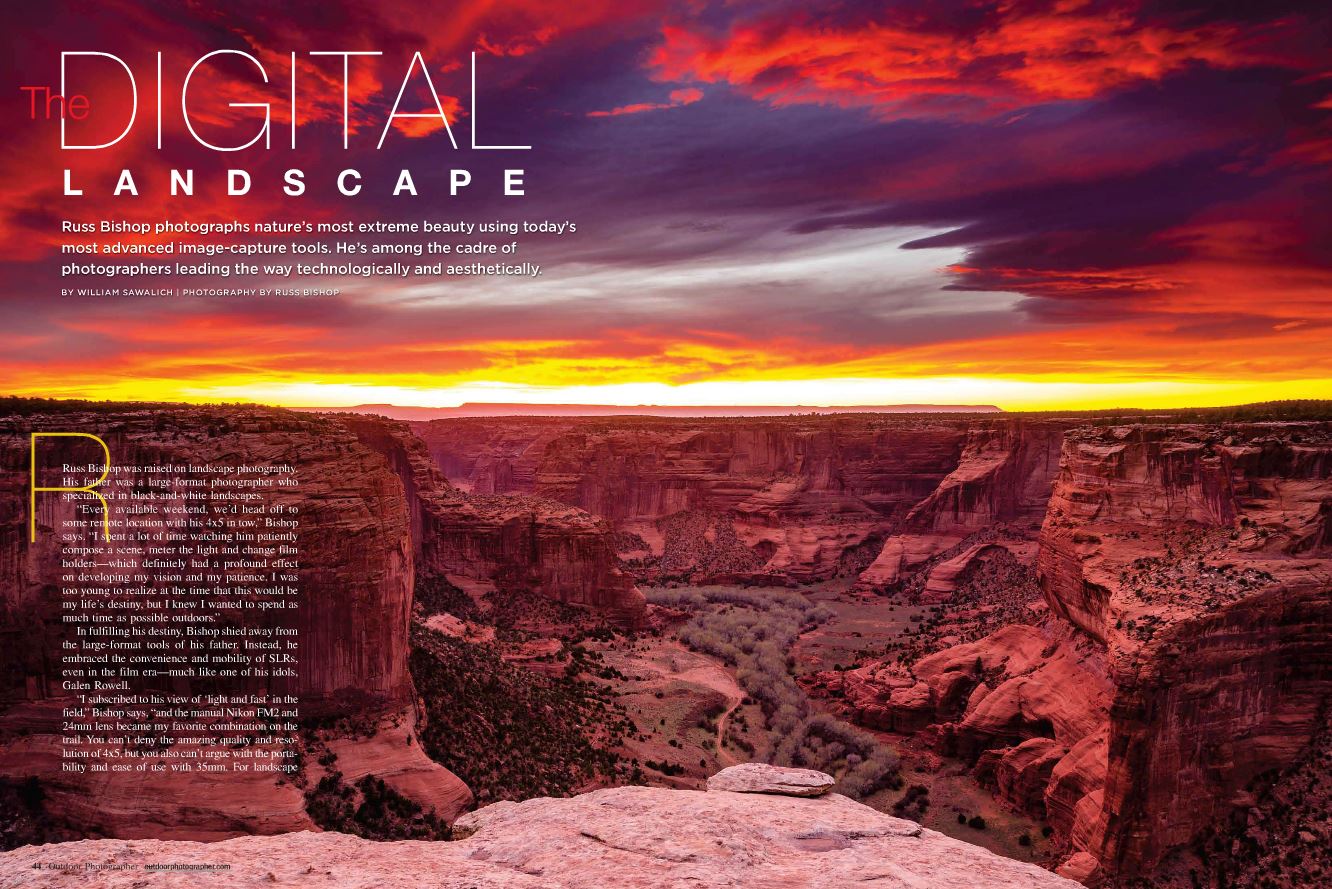 Outdoor Photographer July 2013 Profile
