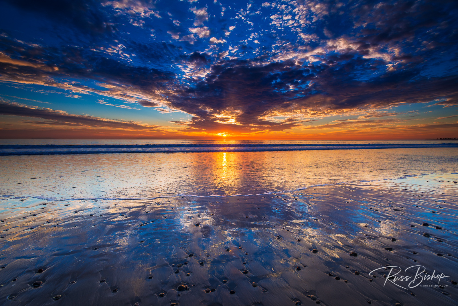 My Backyard. Sunset over the Channel Islands from Ventura State Beach, Ventura, California USA