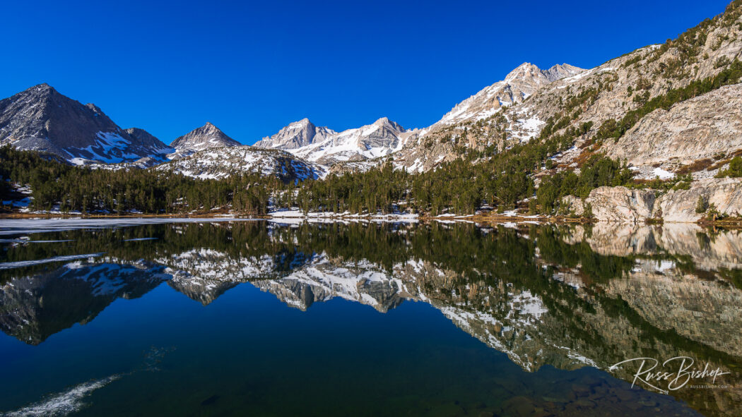 2022 - The Year in Pictures. Sierra peaks reflected in Long Lake, John Muir Wilderness, California