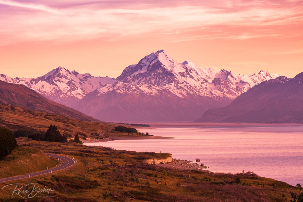 2024 - The Year in Pictures Mount Cook above Lake Pukaki, Aoraki Mount Cook National Park, South Island, New Zealand